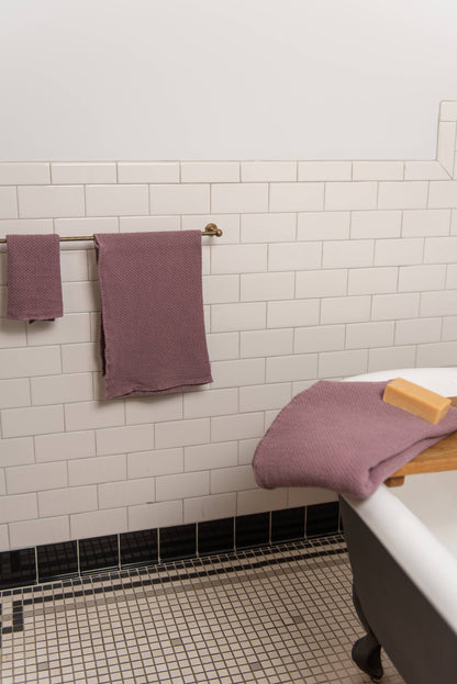 Linen Waffle Bath Towel