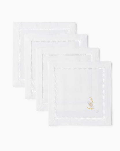 Champagne Celebration Cocktail  Napkins | Set of 4