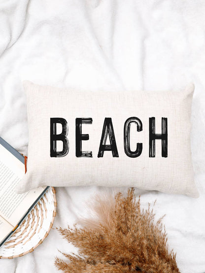Beach Lumbar Throw Pillow