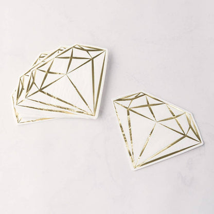 Cute Special Occasion Paper Party Napkin - Diamond