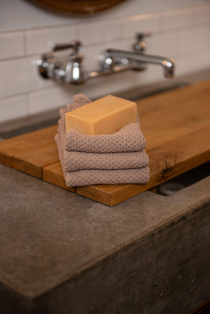Linen Waffle Bath Towel