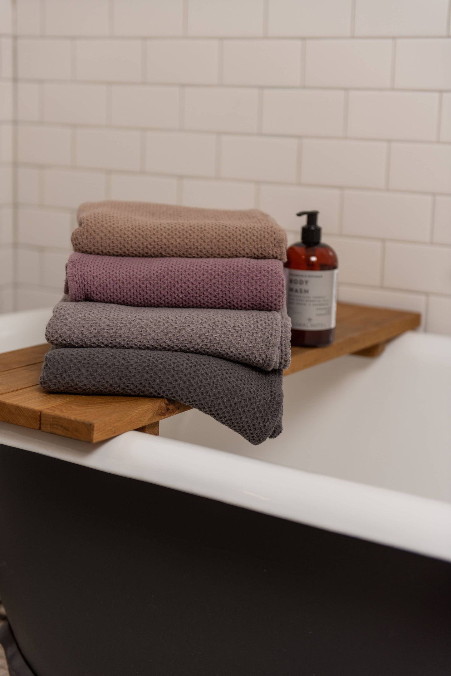 Linen Waffle Bath Towel