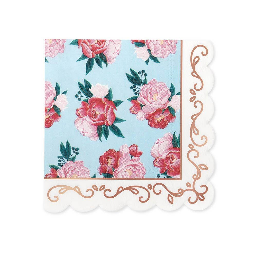 Cute Special Occasion Paper Party Napkins - Modern Floral