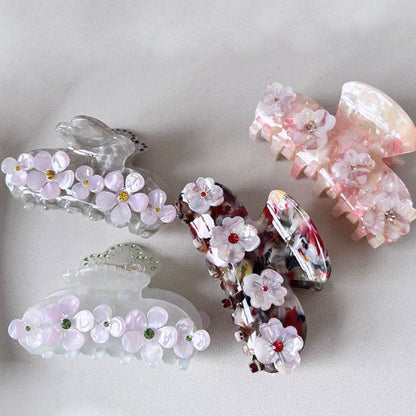 Blossom Flower Rhinestone Claw Clip | Eco-Friendly | Western