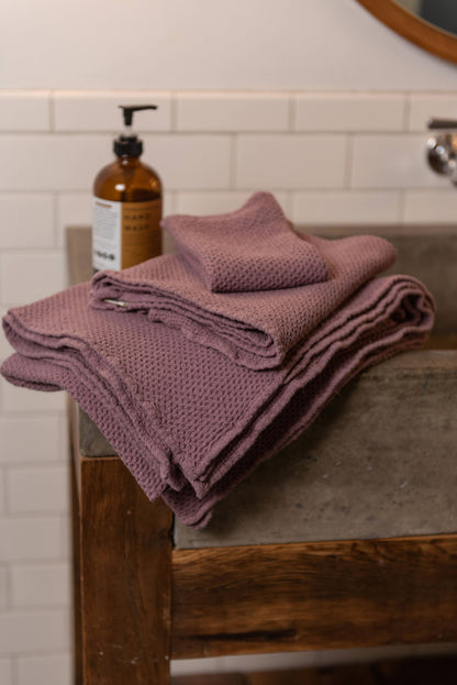 Linen Waffle Bath Towel